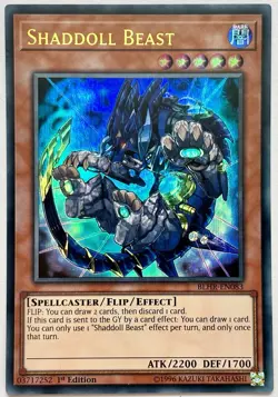 BLHR-EN083 Shaddoll Beast - Ultra Rare 1st Edition Near Mint YuGiOh Card - Image 1