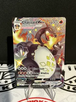 Pokemon TCG Charizard VMax Shining Fates Full Art SV107/SV122 NM - Image 1