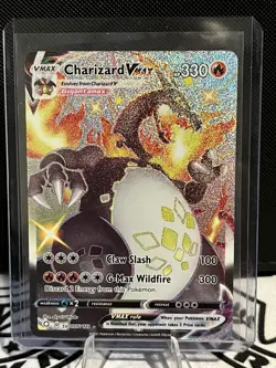 Pokemon TCG Charizard VMax Shining Fates Full Art SV107/SV122 NM - Image 5