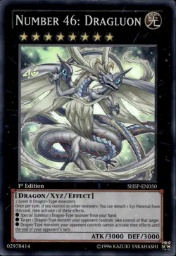 Number 46: Dragluon 1st Ed Super SHSP-EN050 Yu-Gi-Oh! - Image 1