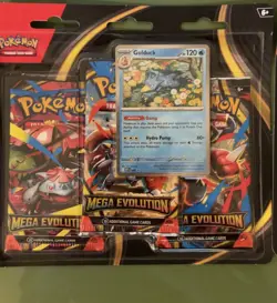 2 Pokemon TCG ME01 Mega Evolution 3 Pack Booster Blister Sealed Bundle New - Image 2