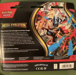 2 Pokemon TCG ME01 Mega Evolution 3 Pack Booster Blister Sealed Bundle New - Image 3