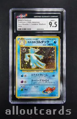 CGC Mint+ 9.5 1998 Pokemon Japanese Leaders' Stadium Misty's Golduck Holo 055 - Image 1