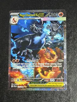 Mega Charizard X EX SIR 125/094 (English) Phantasmal Flames Pokemon TCG IN HAND - Image 1