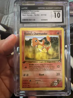 Blaine's Charmander 1st Edition Gym Challenge 61/132 Pokemon 2000 WOTC - Image 1