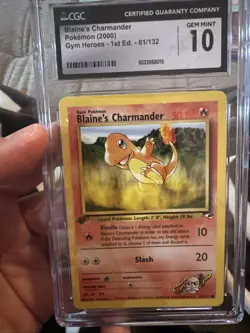 Blaine's Charmander 1st Edition Gym Challenge 61/132 Pokemon 2000 WOTC - Image 2