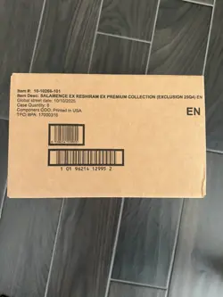 POKEMON TCG SALAMENCE RESHIRAM EX PREMIUM COLLECTION EN SEALED CASE 6x BOXES - Image 1