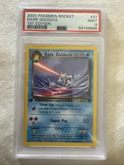 Dark Golduck 1st Edition Pokemon Team Rocket PSA 9 Mint - Image 1