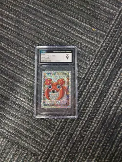 1998 Pokemon Merlin Series 1 Sticker Paras Special Glitter #S9 CGC 9 - Image 1
