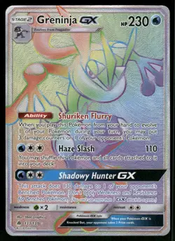 Greninja GX (Secret) 133/131 Secret Rare Holo NM Pokemon SM - Forbidden Light - Image 1