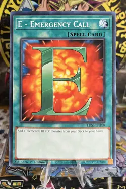 E - Emergency Call LDS3-EN108 Yu-Gi-Oh Card Near Mint 1st Edition - Image 1