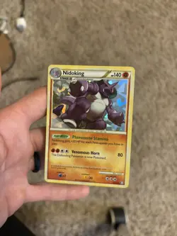 Nidoking 6/102 Cracked Ice Holo Triumphant Pokemon Card LP - Image 1