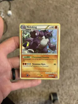 Nidoking 6/102 Cracked Ice Holo Triumphant Pokemon Card LP - Image 3