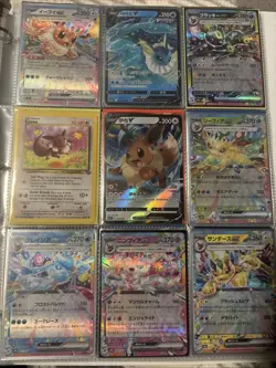 Pokemon Card Binder Collection Lot 100+ Cards V, VMAX, EX, Eeveelution, Eevee - Image 1