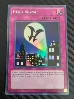 Yugioh Hero Signal RYMP-EN031 Super Rare 1st Edition NM - Image 1