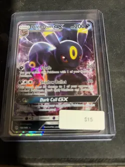 Pokemon Umbreon GX TCG Full Art Ultra Rare Holo Card #80 Sun and Moon - Image 1
