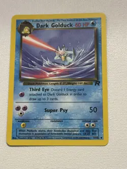 Dark Golduck 37/82 Team Rocket Uncommon Pokemon Card LP - Image 1