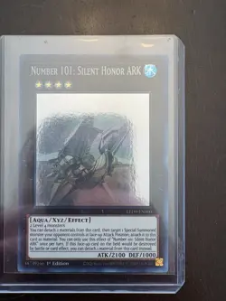 Yugioh! Number 101: Silent Honor Ark LED9-EN000 Ghost Rare 1st Edition 2 Of 2 - Image 1