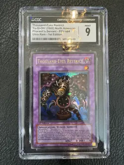 Yugioh! Thousand-Eyes Restrict - PSV-084 1st Edition CGC 9 - Image 1