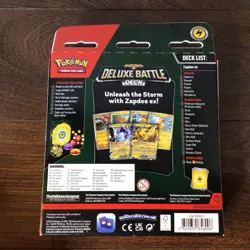 Deluxe Battle Deck ZAPDOS EX (TCG 60-Card Deck, Box, Coin) Pokemon Trading Cards - Image 2