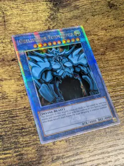 Yugioh Obelisk the Tormentor LC01-EN001 Quarter Century Secret Rare Near Mint - Image 2