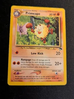 Primeape 18/18 Southern Island Promo Pokemon Card Non Halo HP - Image 1
