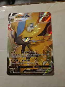 Pokemon TCG Zeraora VMAX Holo Card GG42/GG70 Crown Zenith Near Mint Condition - Image 1
