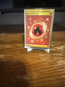 Pokemon TCG Fire Energy Holo Card Sv03: Obsidian Flames 230/197 - Image 1