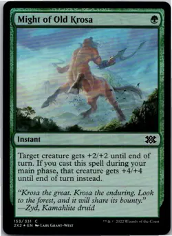 Magic the Gathering Might of Old Krosa Double Masters 2022 Foil x1 MTG - Image 1