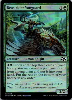 Magic the Gathering HP Foil Beastrider Vanguard Aetherdrift MTG Free Shipping! - Image 1