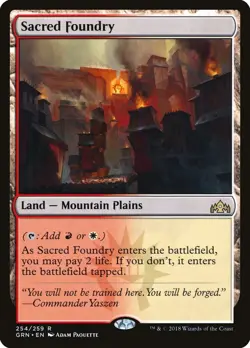 Sacred Foundry GRN NM Near Mint MTG Magic the Gathering Guilds of Ravnica - Image 1