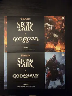 MTG Secret Lair x God of War: Greek & Norse Foil Edition PlayStation SEALED - Image 1