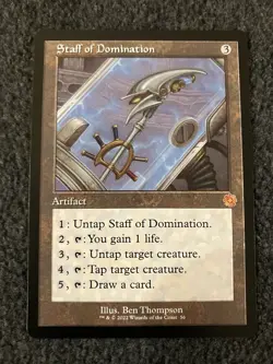 Magic MTG - Staff of Domination - The Brothers' War: Retro Frame Artifacts - Image 1