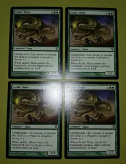Acidic Slime x4 Jace vs. Vraska 4x Playset Magic the Gathering MTG - Image 1