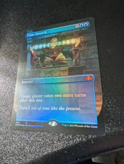 1 x Time Stretch - Foil - Borderless - Dominaria Remastered - NM-Mint - MTG - Image 1