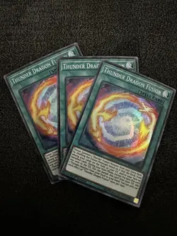 *** X3 THUNDER DRAGON FUSION *** SUPER RARE MINT/NM MP19-EN199 YUGIOH! - Image 1