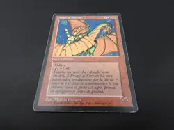 Shivan Dragon Italian HP [FBB Revised Edition] Mtg Magic Free Tracking! - Image 2