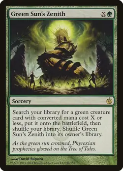 1 Green Sun's Zenith Mirrodin Besieged MTG LP Lightly Played Magic the Gathering - Image 1