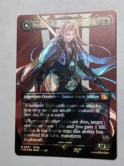 Sephiroth, Fabled SOLDIER Borderless Surge Foil 0527 Final Fantasy Foil - Image 1
