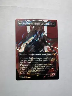 Sephiroth, Fabled SOLDIER Borderless Surge Foil 0527 Final Fantasy Foil - Image 2
