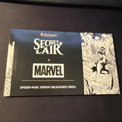 Magic the Gathering Marvel Secret Lair SEALED Non-Foil Venom Unleashed (INKS) - Image 1