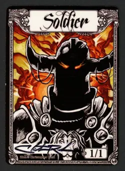 ***Soldier Token Signed*** MTG Tokens Christopher Rush Kid Icarus - Image 1