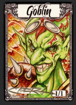 ***Goblin Token Signed*** MTG Tokens Christopher Rush Kid Icarus - Image 1