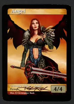 ***Angel Token Signed*** MTG Tokens Christopher Rush Kid Icarus - Image 1