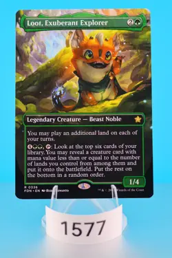 MTG Loot, Exuberant Explorer (Borderless) Foundations Regular #336 - Image 1