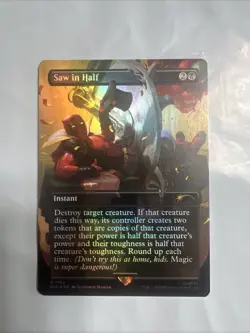 Saw in Half (Rainbow Foil) Secret Lair Drop Foil - Image 1
