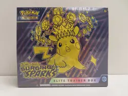 2024 Pokemon Scarlet & Violet Surging Sparks Sealed ETB Elite Trainer Box - Image 1