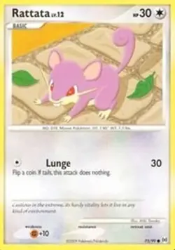 Rattata (#73/99) - Reverse Holofoil DP - Arceus LP Pokemon - Image 1