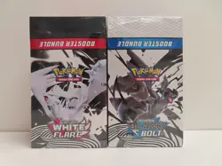 (2) Lot 2025 Pokemon SV White Flare & Black Bolt Booster Bundle Display Box - Image 1