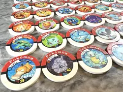 Pokemon Battrio Coin Lots 49 with Case & Memory Key Arcade Game Item in Japan - Image 2